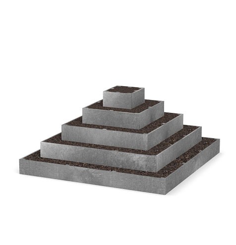 Pyramída na jahody 2x2x1m
